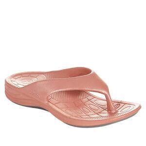 Aetrex Maui Shimmer Flips Lynco Flips Blush Women's Size 5 New With Tags